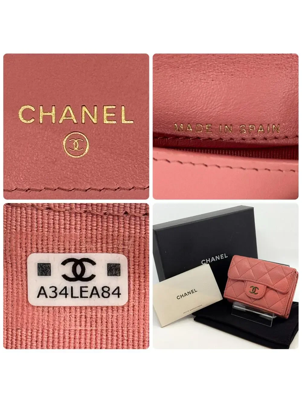 Chanel Matelasse Tri-Fold Wallet Caviar #284544C59B